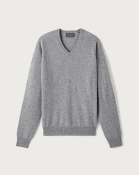 Pull V Ajusté Emmanchures Marteau - Flanelle