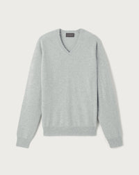 Pull V Ajusté Emmanchures Marteau - Givre