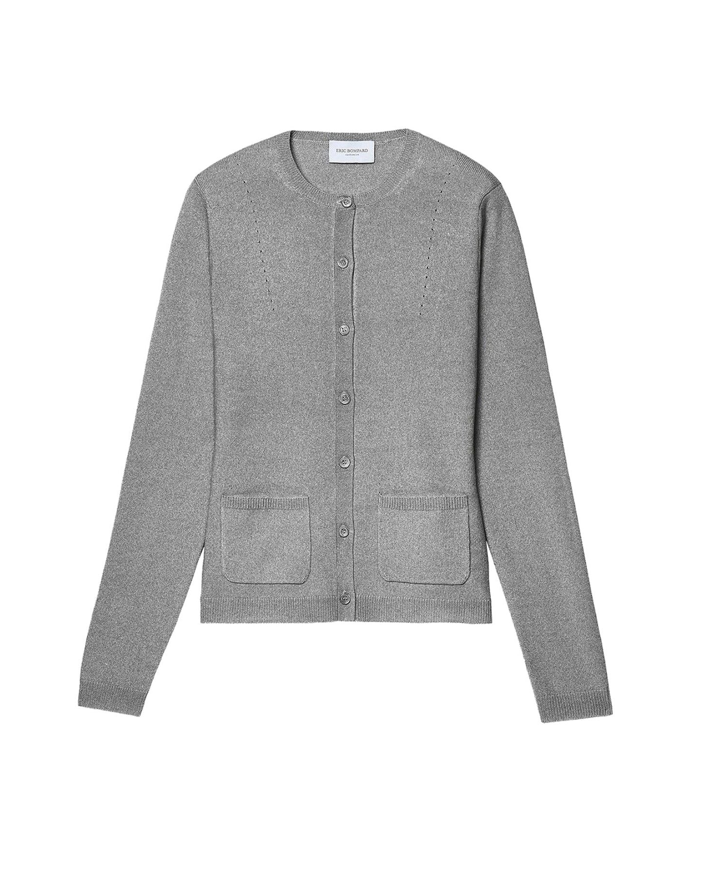 Cardigan cintré à poches en cachemire - Flanelle
