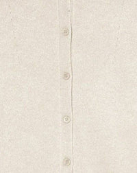Slim-fit cardigan with cashmere pockets - Tourterelle