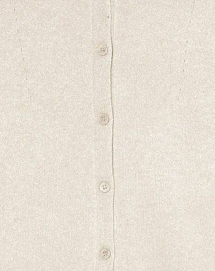 Slim-fit cardigan with cashmere pockets - Tourterelle