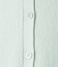 Cardigan cintré à poches en cachemire et soie - Vert d'Eau