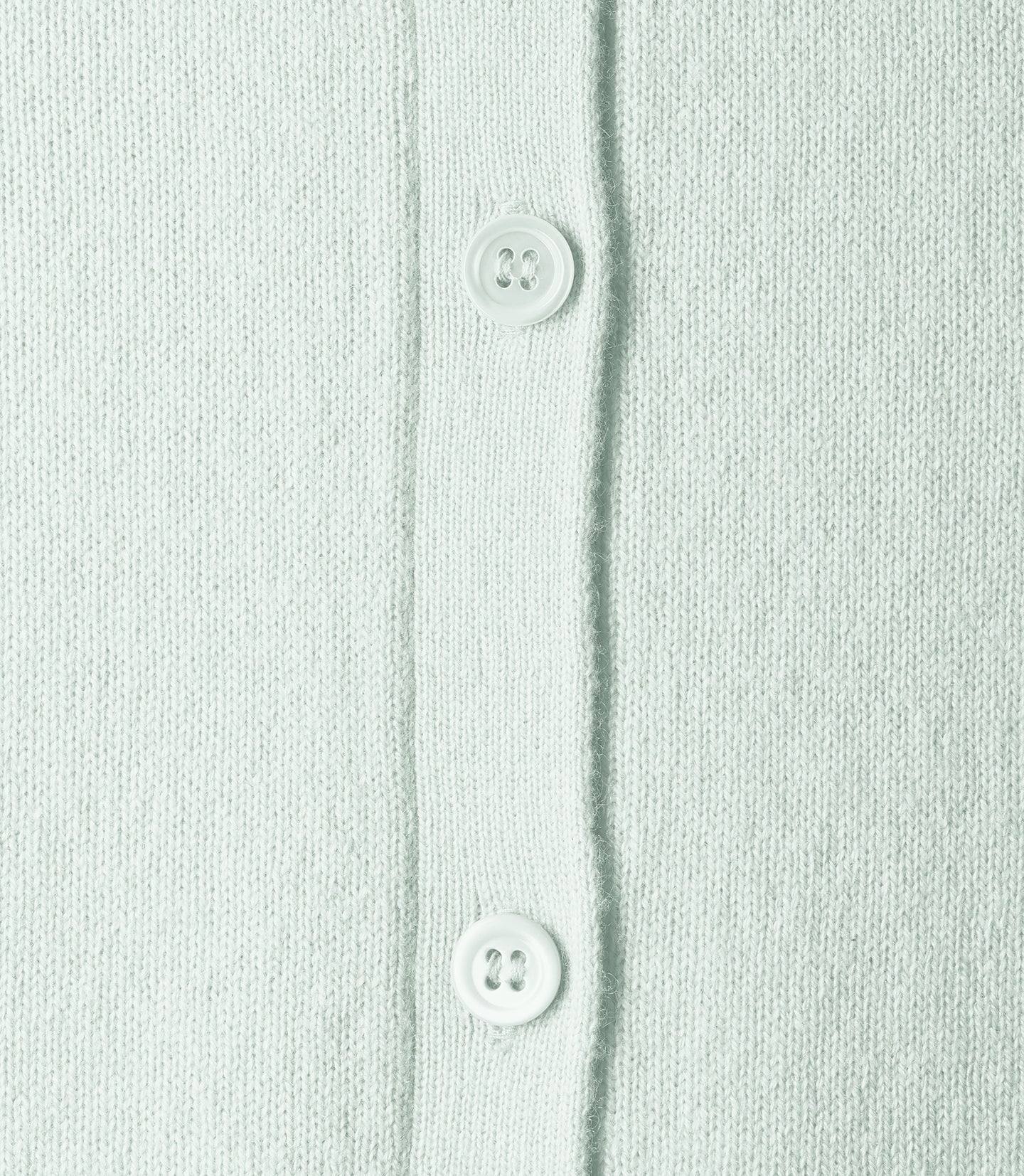 Cardigan cintré à poches en cachemire et soie - Vert d'Eau