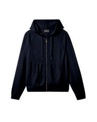 Sweat À Capuche Zippé Casual - Marine