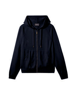Sweat À Capuche Zippé Casual - Marine