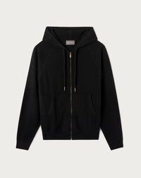 Sweat À Capuche Zippé Casual - Noir