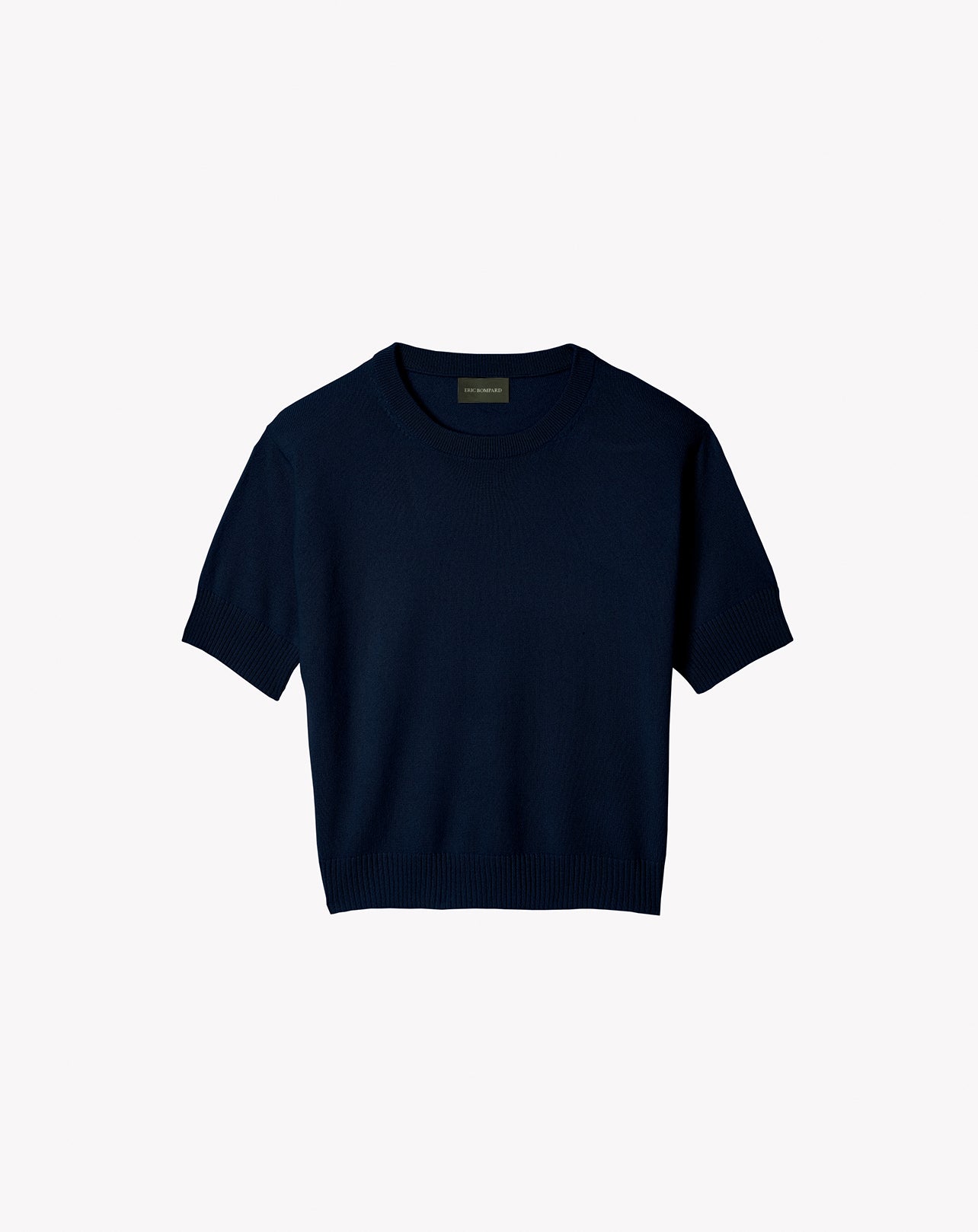 Maxi Ras De Cou Manches Courtes Contemporain - Marine