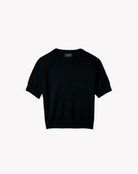 Maxi Ras De Cou Manches Courtes Contemporain - Noir
