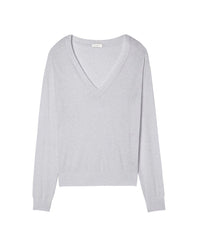 Contemporary ultra-fine cashmere jumper - Chalk Grey