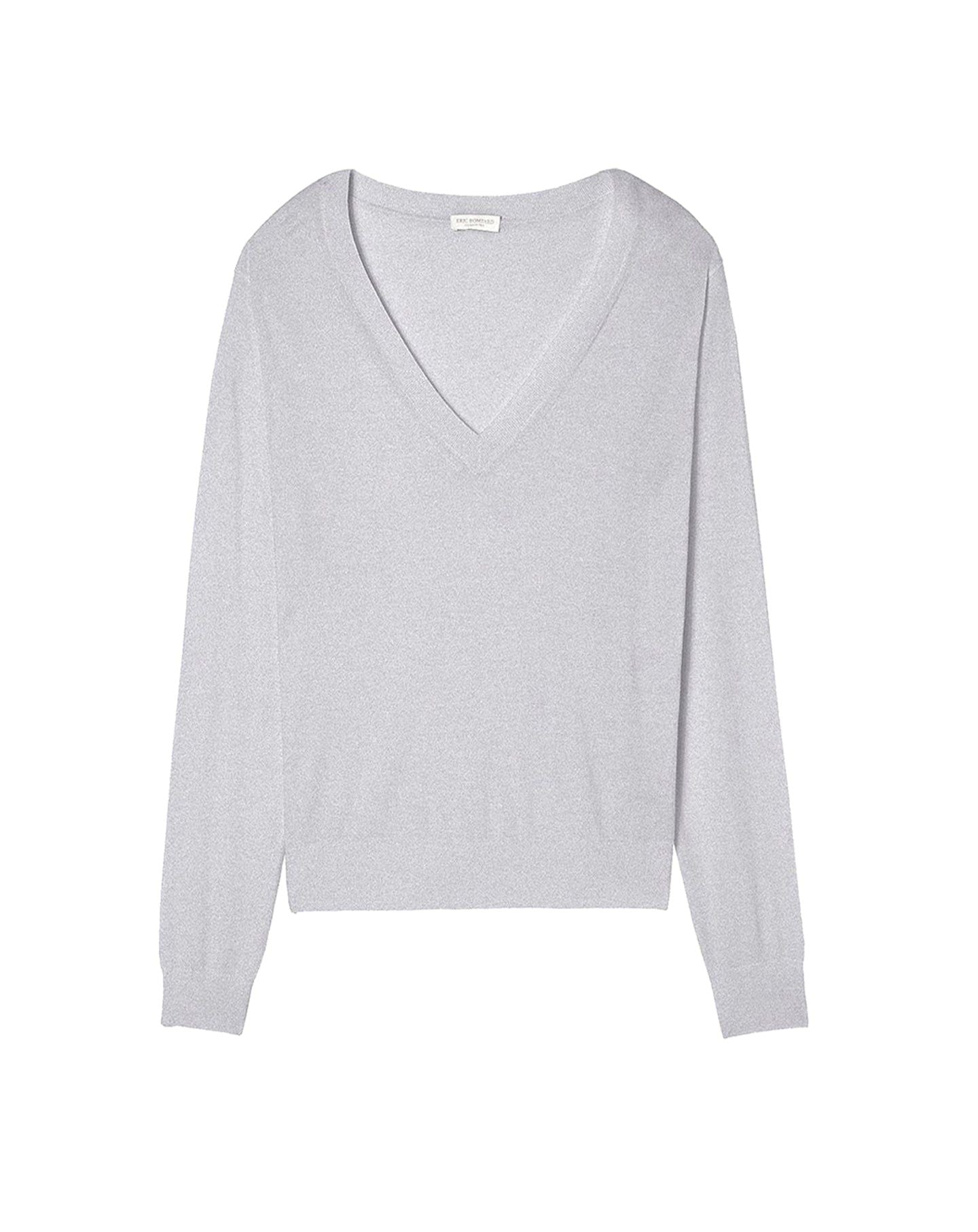 Contemporary ultra-fine cashmere jumper - Chalk Grey
