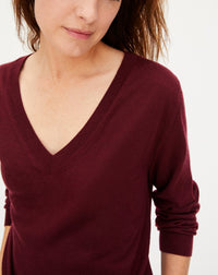 Contemporary ultra-fine cashmere jumper - Dahlia