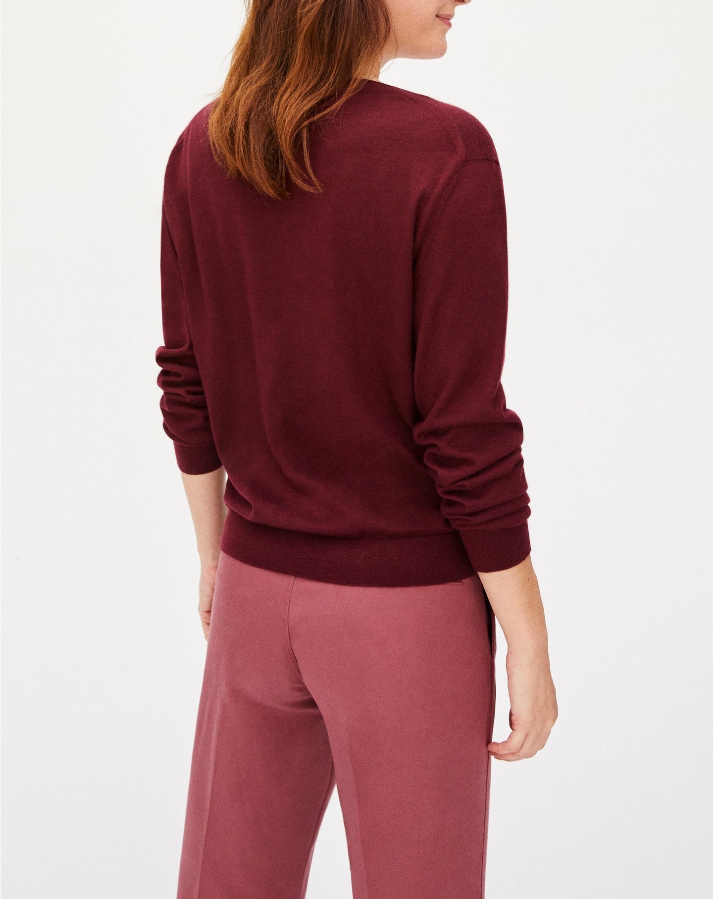 Contemporary ultra-fine cashmere jumper - Dahlia