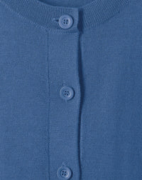 Cardigan ultrafin en cachemire - Bleu Shetland