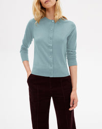 Cardigan ultrafin en cachemire - Bleu Mousquetaire