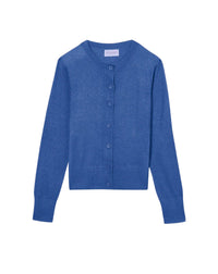 Cardigan ultrafin en cachemire - Bleu Mousquetaire