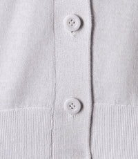 Ultra-fine cashmere cardigan - Chalk grey