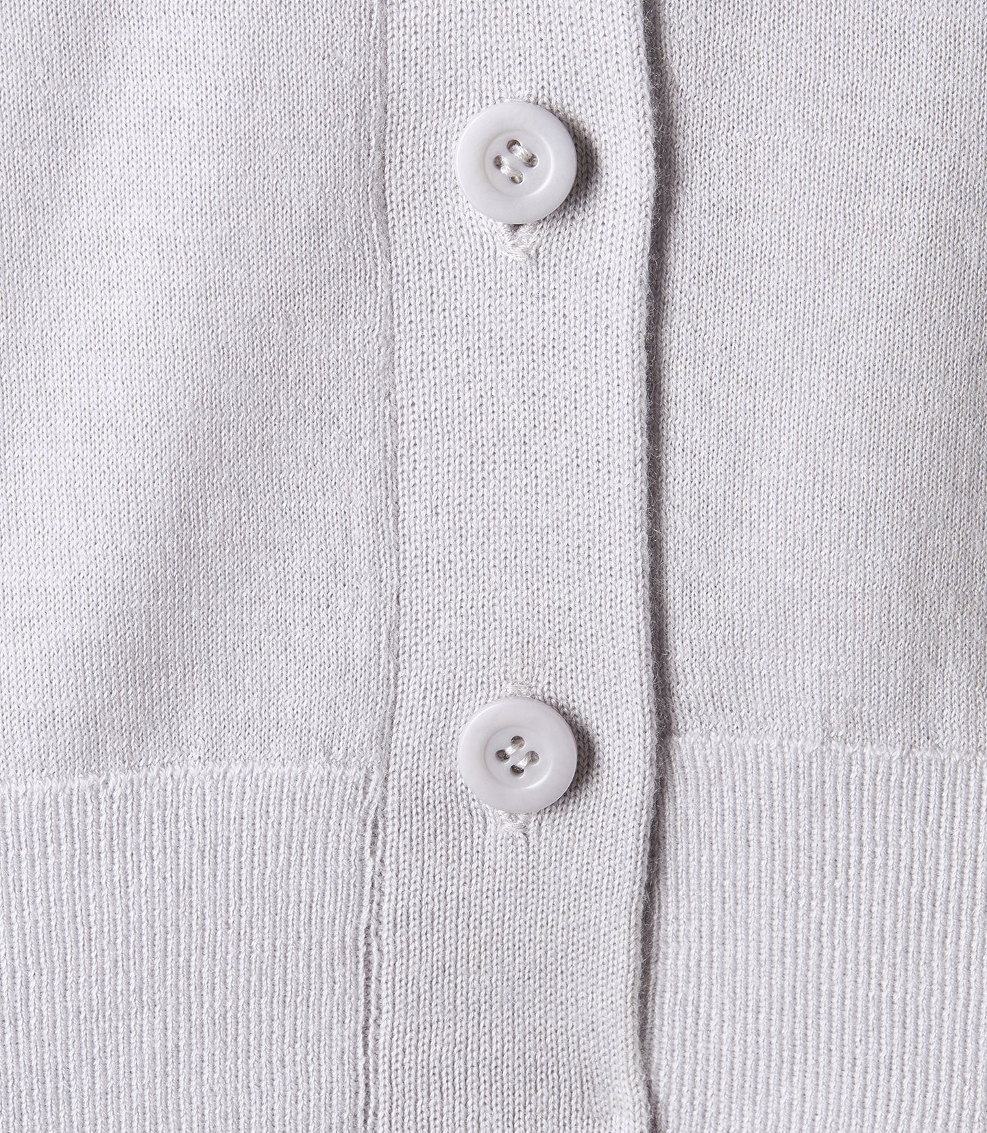 Ultra-fine cashmere cardigan - Chalk grey