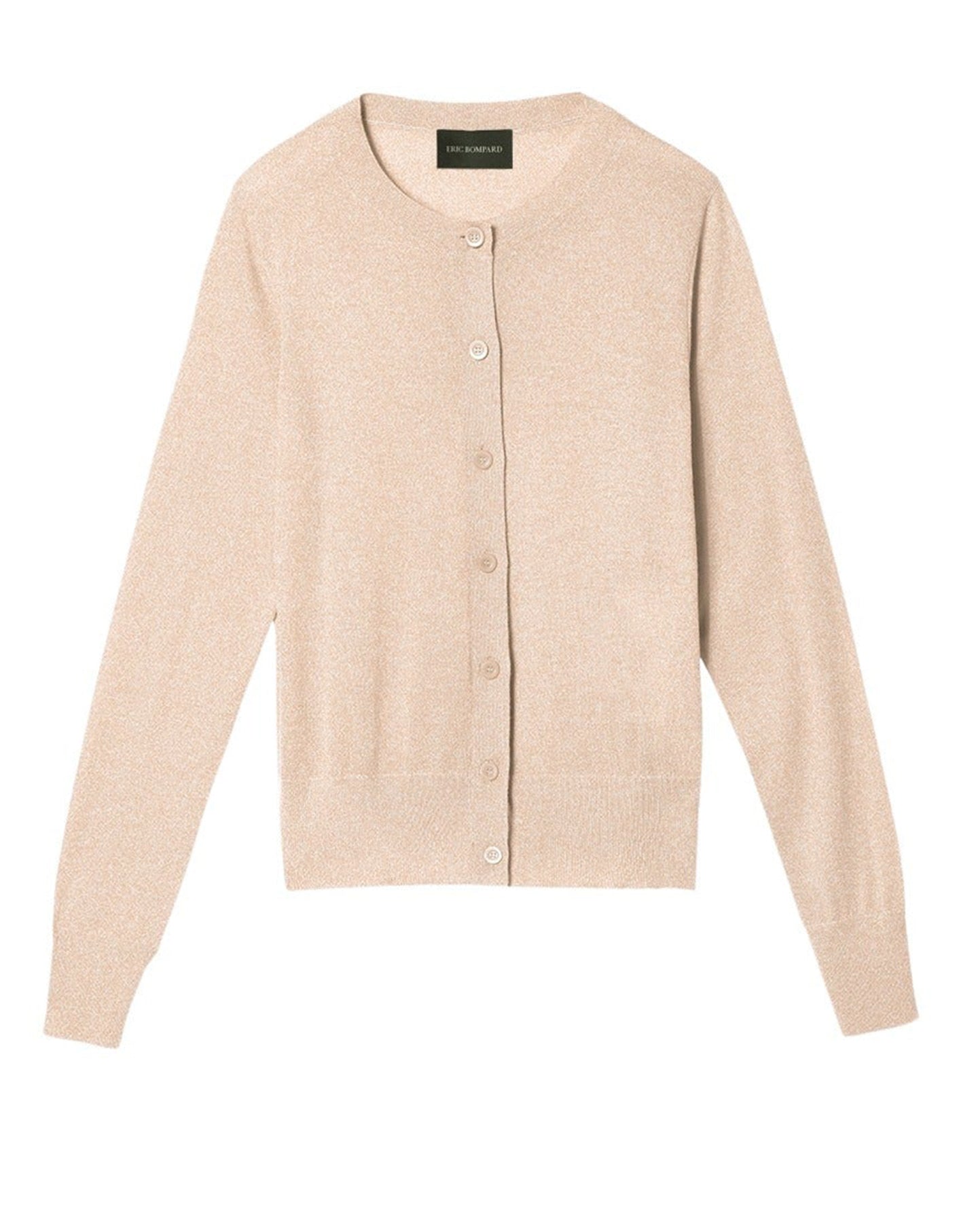 Ultra-fine cashmere cardigan - Sepia