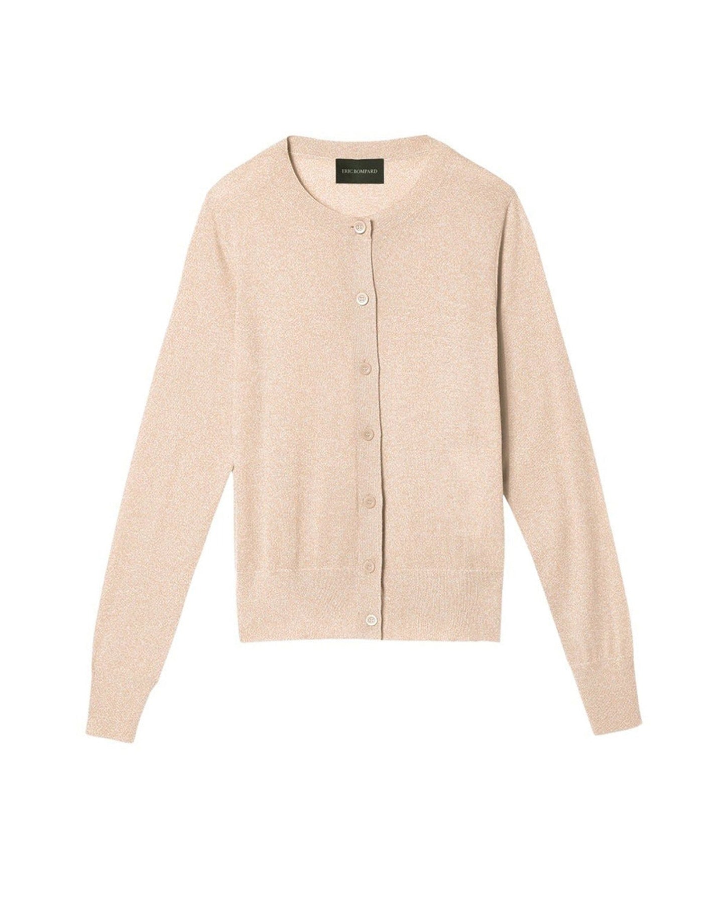 Ultra-fine cashmere cardigan - Sepia
