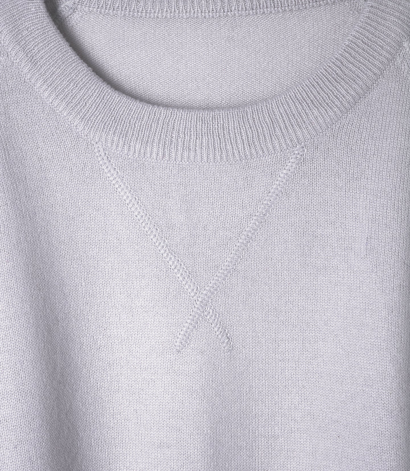 Casual cashmere raglan sweater - Chalk grey