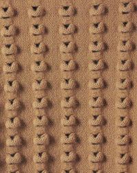 Wool and cashmere openwork jumper - Camel