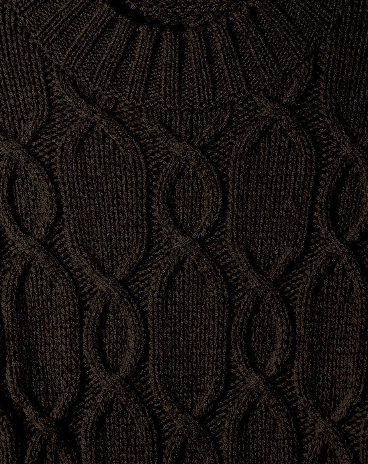 Cashmere cable-knit jumper - Ebony