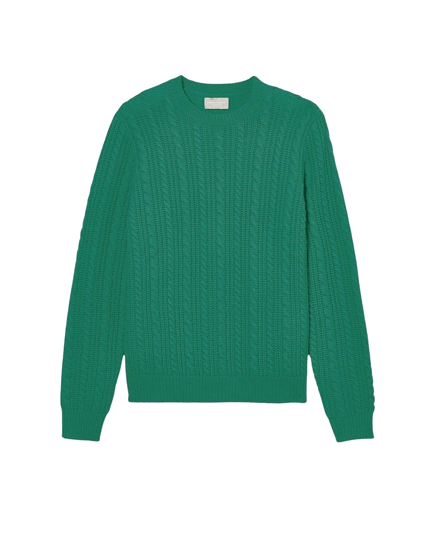 Wool and cashmere cable-knit crew neck jumper - Peppermint