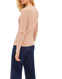 Vanished rib jumper with metallic threads in cashmere - Make Up