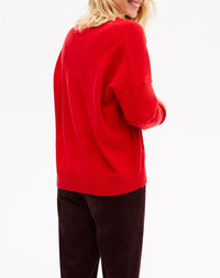Persian cashmere intarsia jumper - Ruby