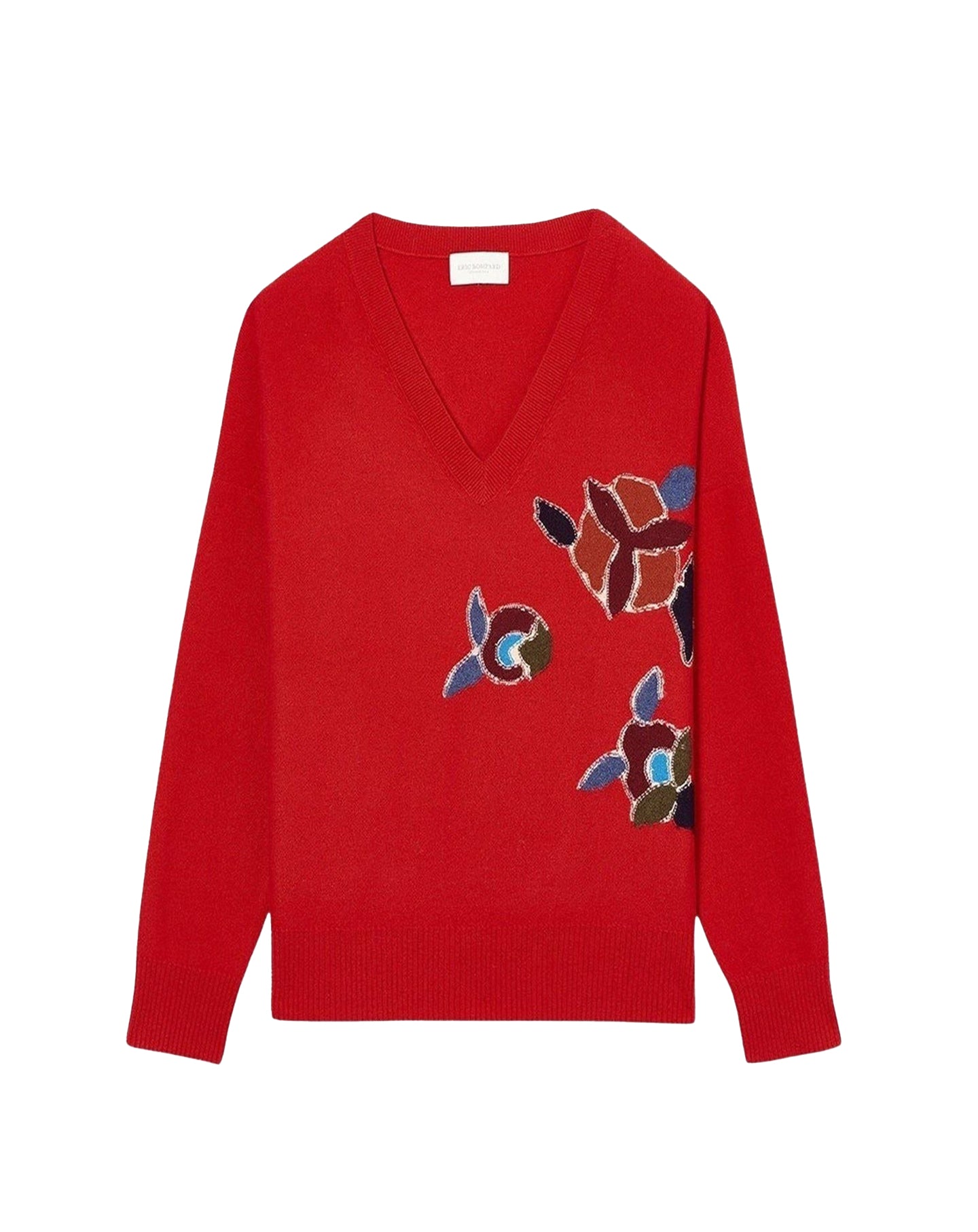 Persian cashmere intarsia jumper - Ruby