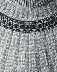 Fair-isle wool and cashmere crew neck jumper - Flannel