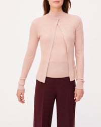 Cashmere and silk ribbed cardigan - Make Up