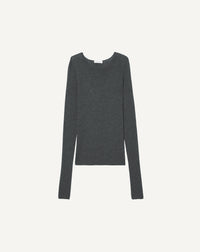 Pull V Ultrafin Sans Couture - Loup