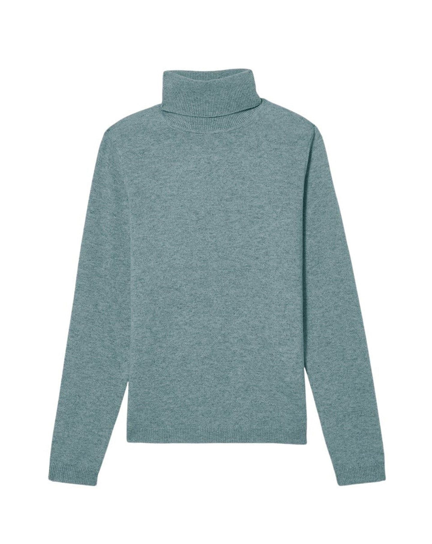 Pull col roulé cintré en cachemire - Epicéa
