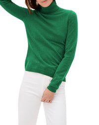Slim-fit cashmere turtleneck jumper - Peppermint