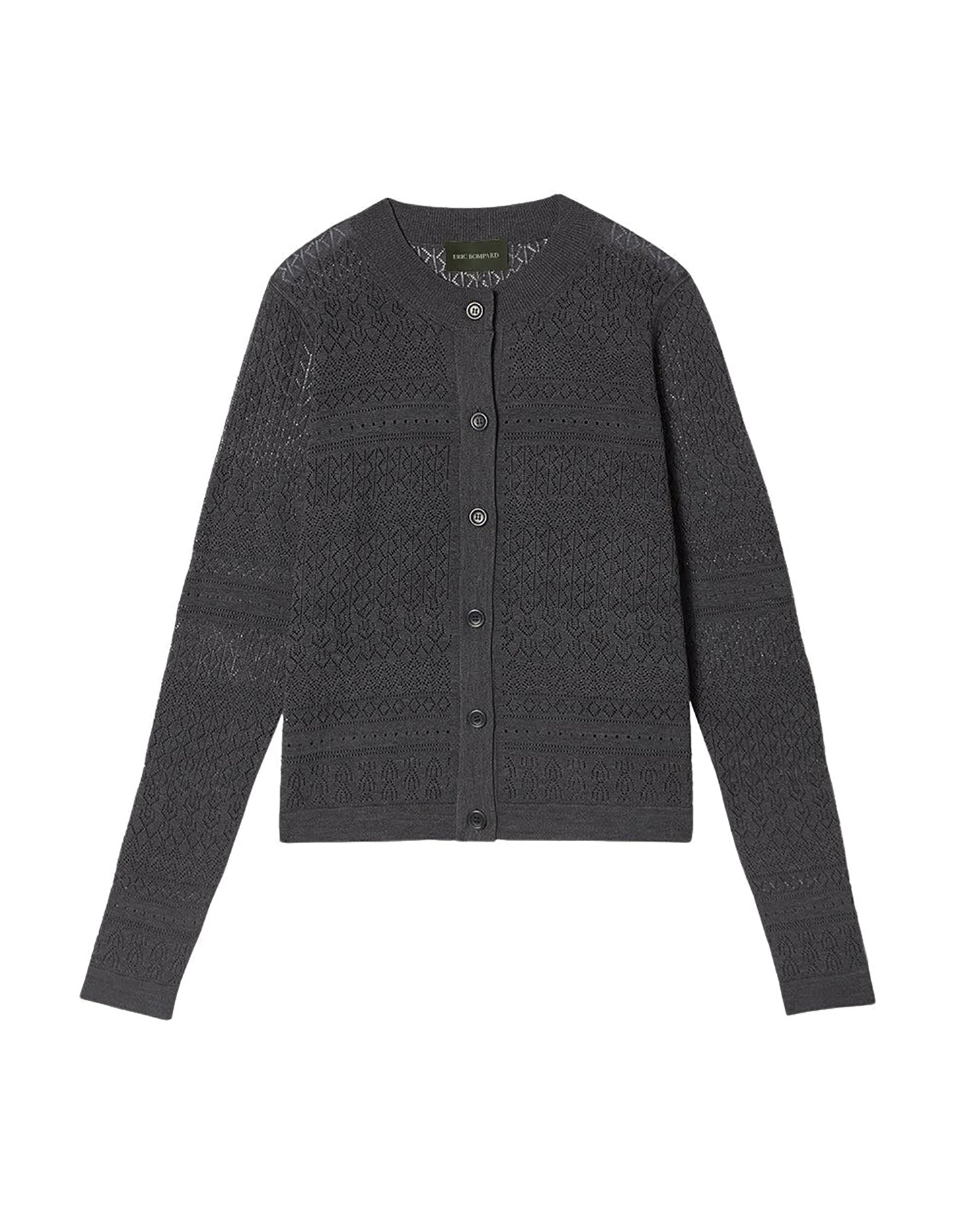 RECO100Cardigan Mini Pointelle - Gris