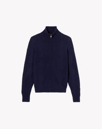 Blouson Zippé Point Losange - Marine