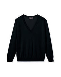 Pull V Ample Ultrafin - Noir