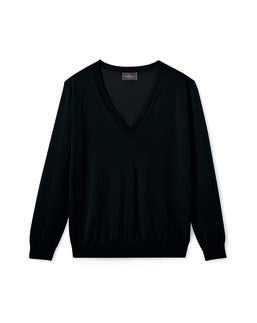 Pull V Ample Ultrafin - Noir