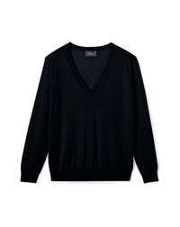 Pull V Ample Ultrafin - Noir