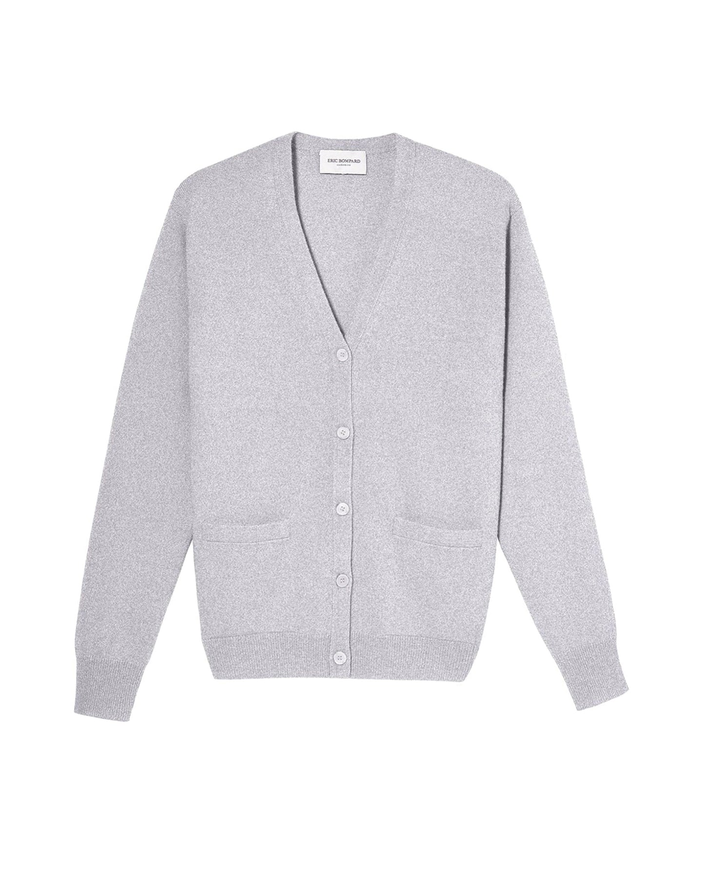 Classic cashmere cardigan - Chalk Grey