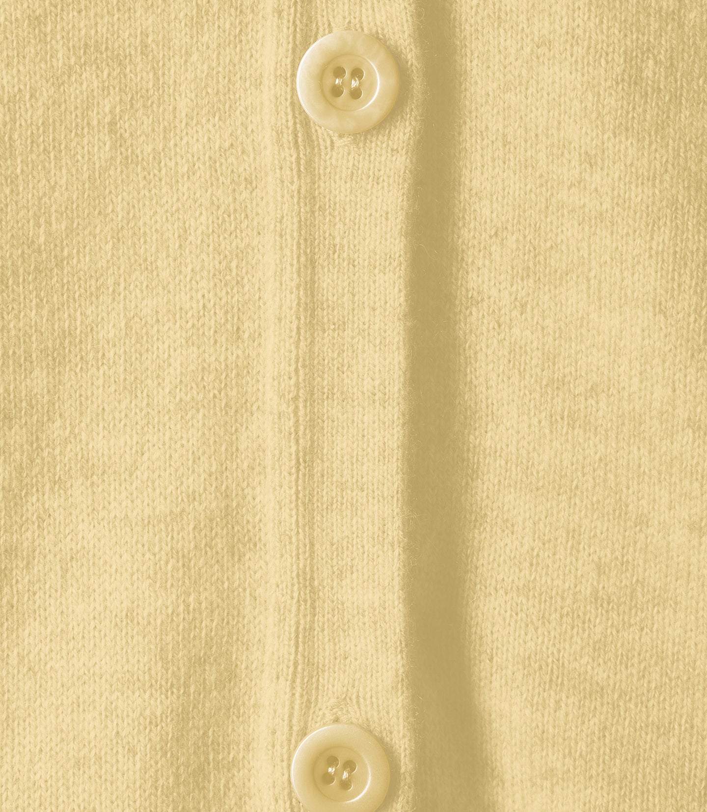 Classic cashmere cardigan - Primevert yellow