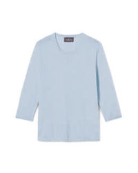 Pull Col Rond - Bleu Zellige