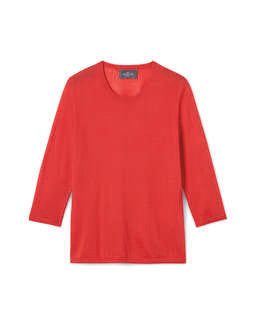 Pull Col Rond - Rose Tamaris