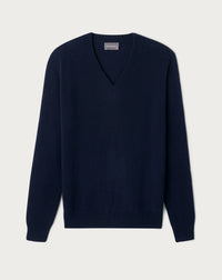 Pull V 4 Fils - Marine