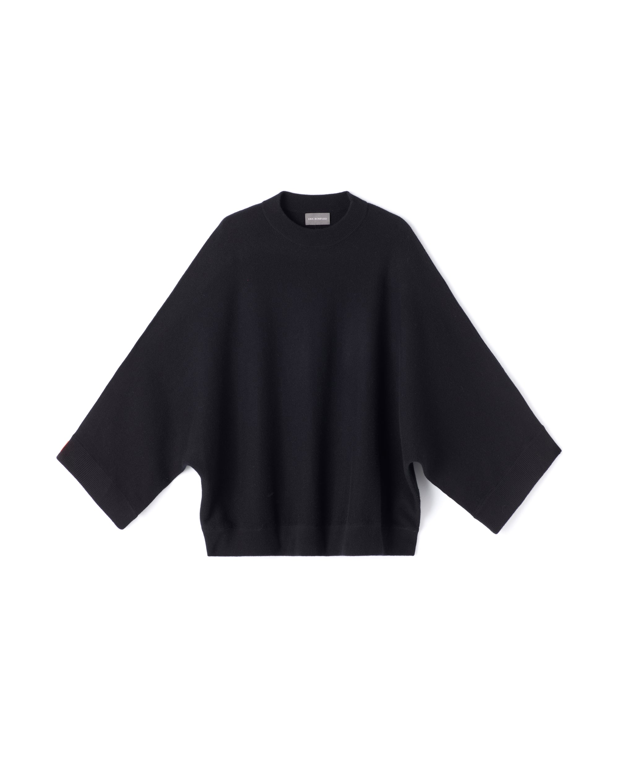 Ras De Cou Oversize Manches Chauve-Souris - Noir