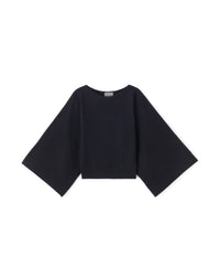 Ras De Cou Col Bateau Manches Kimono - Noir