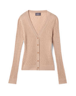Gilet Ultrafin Petites Torsades - Pampas