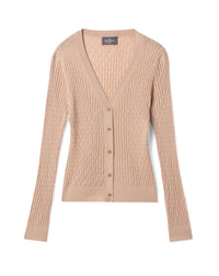 Gilet Ultrafin Petites Torsades - Pampas