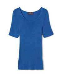 Col Rond Sans Coutures - Bleu Brunnera